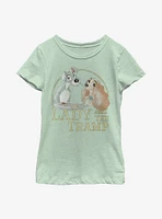Disney Lady And The Tramp Spaghetti Youth Girls T-Shirt