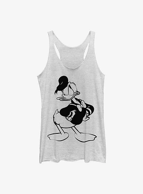 Disney Donald Duck Old Print Womens Tank Top