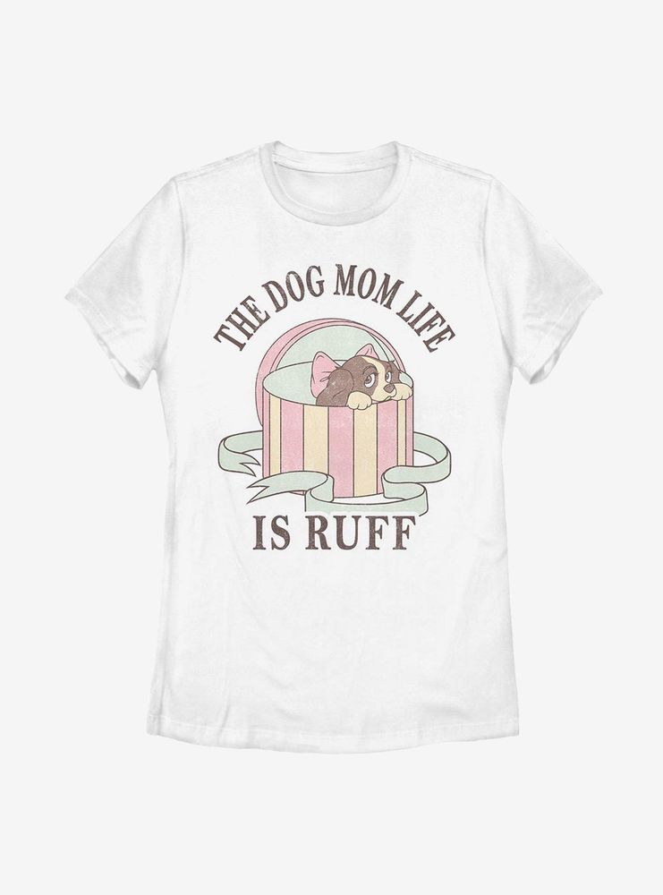 Disney Lady And The Tramp Hat Box Womens T-Shirt