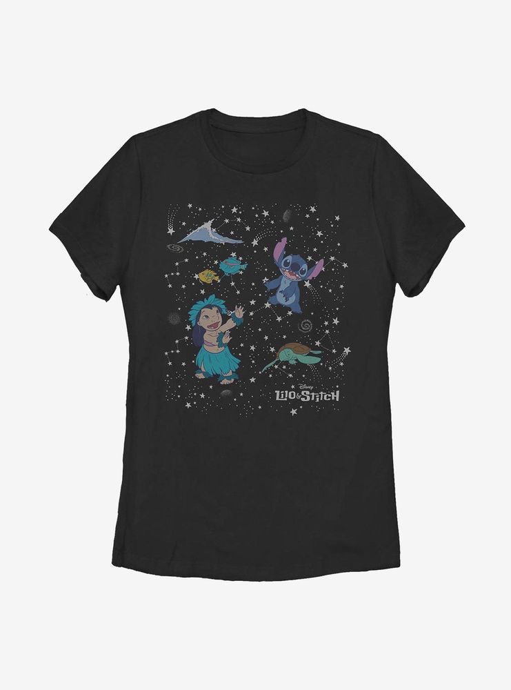 Disney Lilo And Stitch Constellation Friends Womens T-Shirt