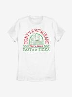 Disney Lady And The Tramp Tony's Pasta & Pizza Womens T-Shirt