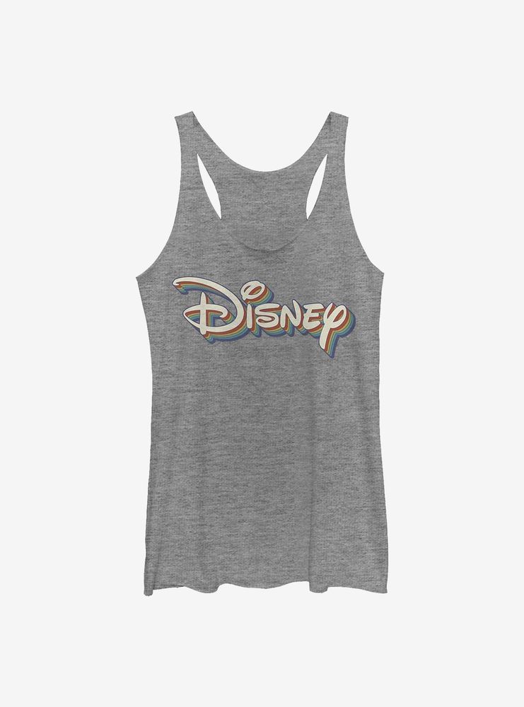 Disney Classic Retro Rainbow Womens Tank Top