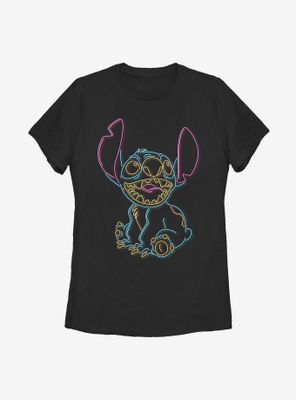 Disney Lilo And Stitch Neon Womens T-Shirt
