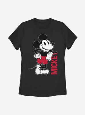 Disney Mickey Mouse Leaning Womens T-Shirt