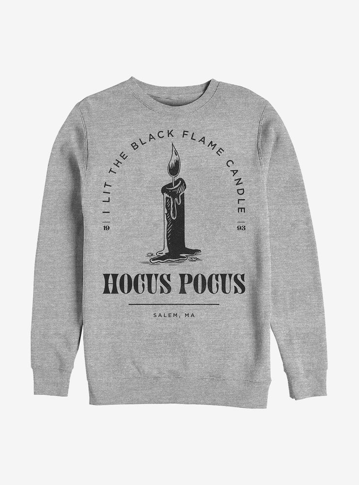 Disney Hocus Pocus Black Flame Candle Stamp Sweatshirt