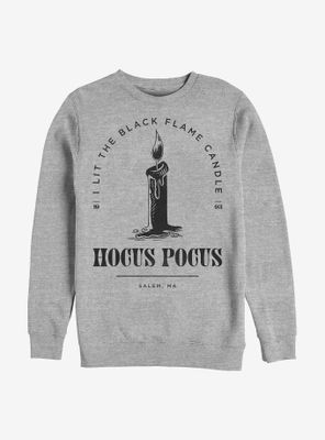 Disney Hocus Pocus Black Flame Candle Stamp Sweatshirt