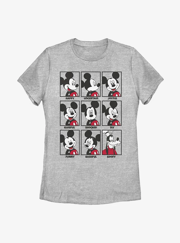 Disney Mickey Mouse Mood Womens T-Shirt