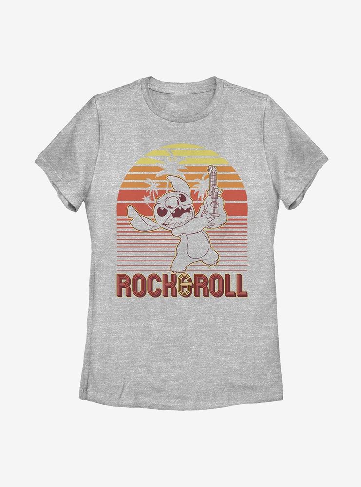 Disney Lilo And Stitch Rock Roll Womens T-Shirt