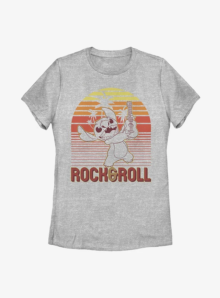 Disney Lilo And Stitch Rock Roll Womens T-Shirt