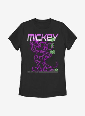 Disney Mickey Mouse Street Glow Womens T-Shirt