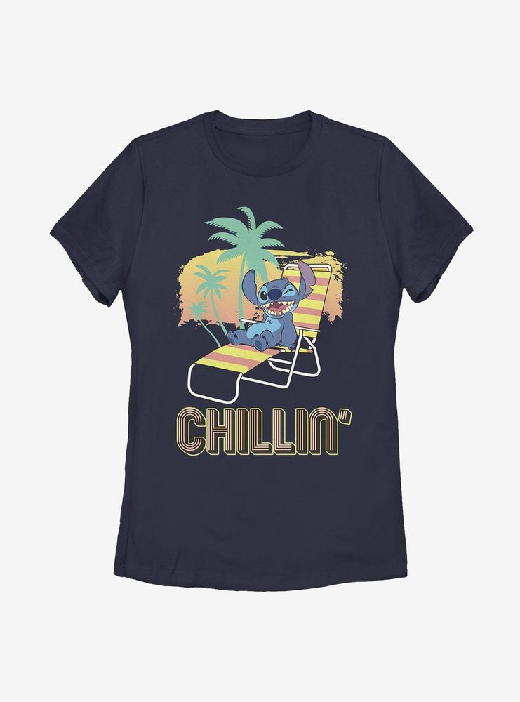 Disney Lilo And Stitch Chillin' Womens T-Shirt