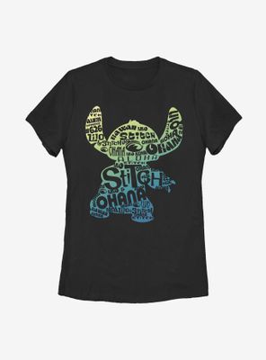 Disney Lilo And Stitch Fill Womens T-Shirt