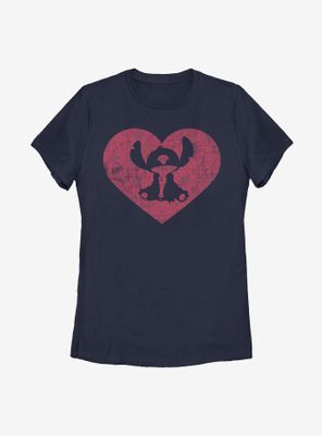 Disney Lilo And Stitch Heart Womens T-Shirt