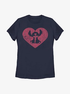 Disney Lilo And Stitch Heart Womens T-Shirt
