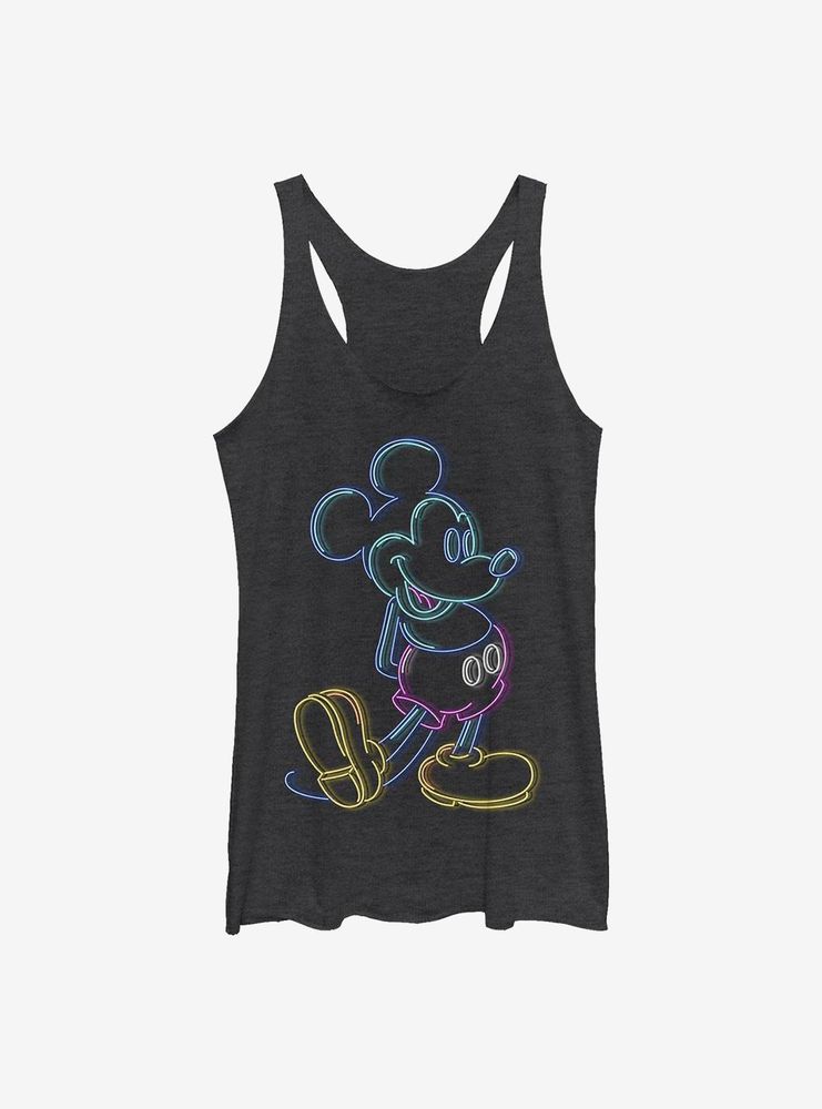 Disney Mickey Mouse Neon Womens Tank Top