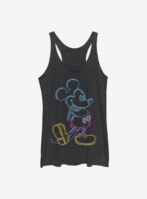 Disney Mickey Mouse Neon Womens Tank Top