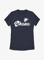 Disney Lilo And Stitch Silhouette Ohana Womens T-Shirt