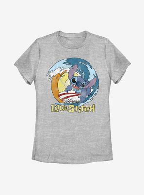 Disney Lilo And Stitch Surf Womens T-Shirt