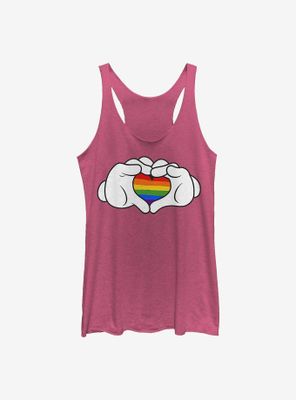 Disney Mickey Mouse Rainbow Love Womens Tank Top