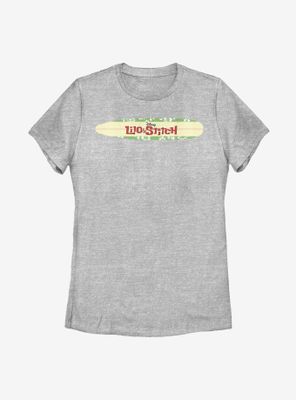 Disney Lilo And Stitch Surfboard Logo Womens T-Shirt