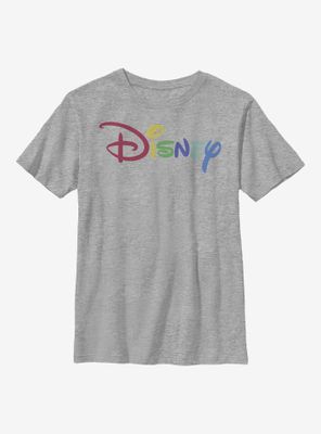 Disney Classic Rainbow Script Youth T-Shirt