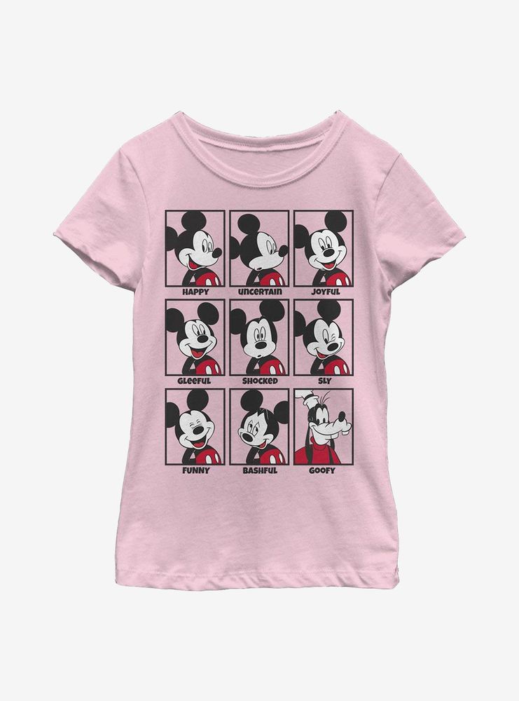 Disney Mickey Mouse Mood Youth Girls T-Shirt