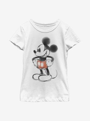 Disney Mickey Mouse Watercolor Youth Girls T-Shirt