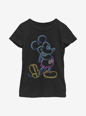 Disney Mickey Mouse Neon Youth Girls T-Shirt