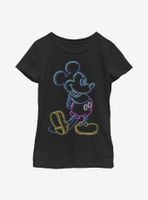 Disney Mickey Mouse Neon Youth Girls T-Shirt