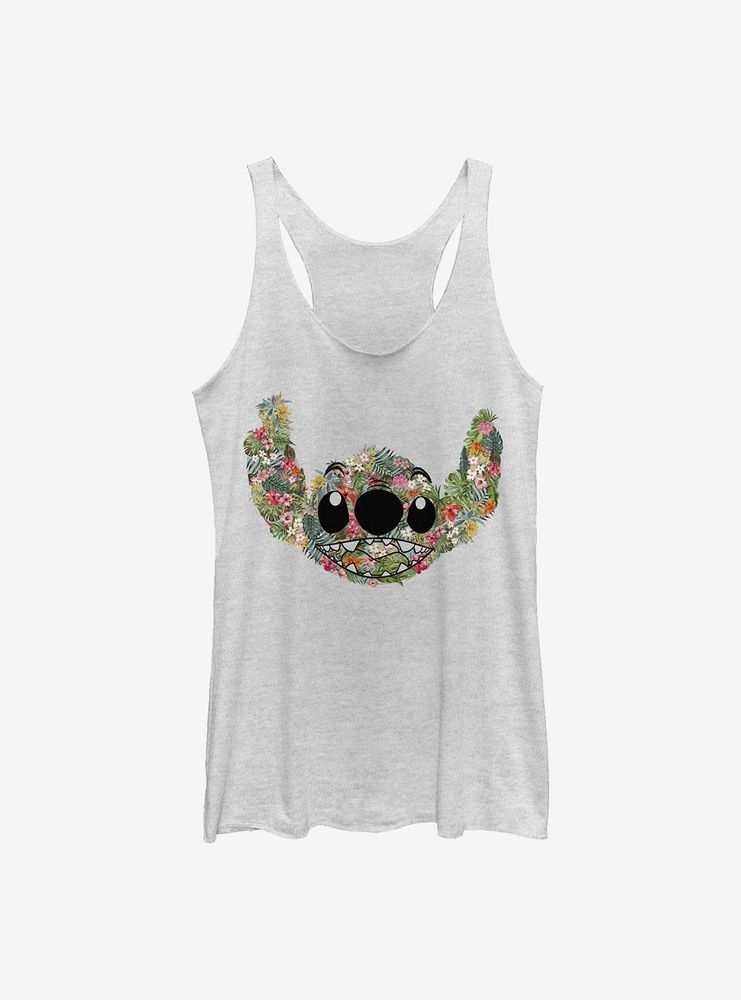 Disney Lilo And Stitch Floral Womens Tank Top
