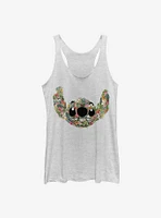 Disney Lilo And Stitch Floral Womens Tank Top