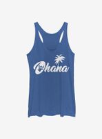 Disney Lilo And Stitch Silhouette Ohana Womens Tank Top