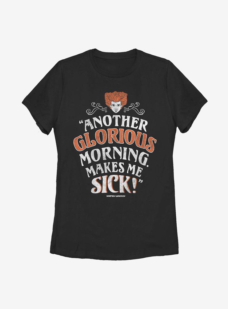 Disney Hocus Pocus Another Glorious Morning Womens T-Shirt