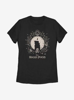 Disney Hocus Pocus Black Flame Womens T-Shirt