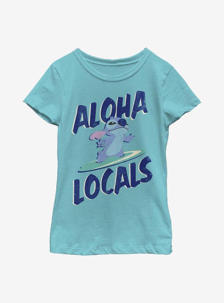 Disney Lilo And Stitch Aloha Locals Youth Girls T-Shirt
