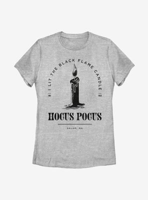 Disney Hocus Pocus Black Flame Candle Stamp Womens T-Shirt