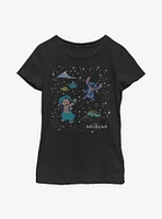 Disney Lilo And Stitch Constellation Friends Youth Girls T-Shirt