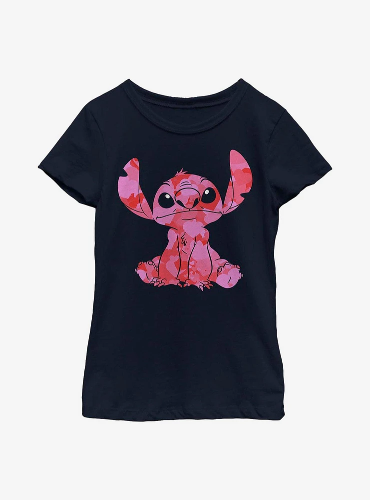 Disney Lilo And Stitch Heart Fill Youth Girls T-Shirt