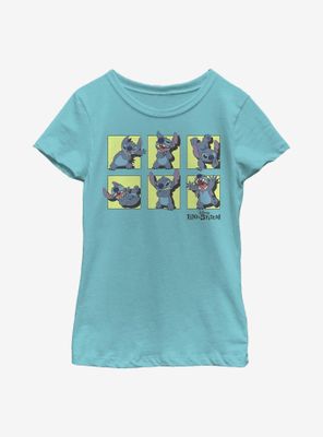 Disney Lilo And Stitch Poses Youth Girls T-Shirt