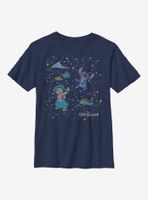 Disney Lilo And Stitch Constellation Friends Youth T-Shirt