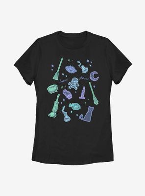 Disney Hocus Pocus Spooky Icons Womens T-Shirt