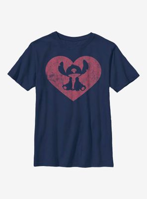 Disney Lilo And Stitch Heart Youth T-Shirt