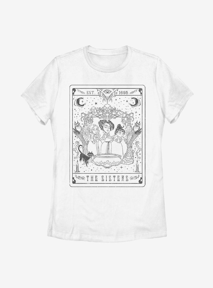 Disney Hocus Pocus The Sisters Tarot Womens T-Shirt