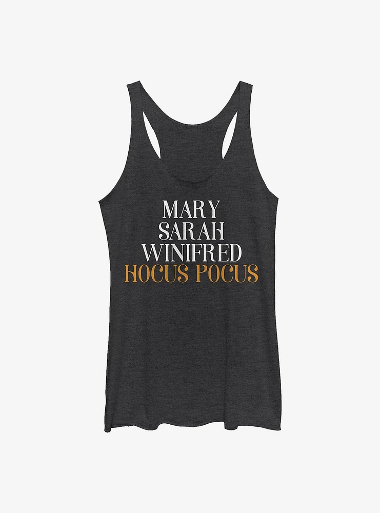 Disney Hocus Pocus Name Stack Womens Tank Top