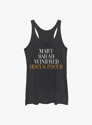 Disney Hocus Pocus Name Stack Womens Tank Top