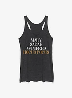 Disney Hocus Pocus Name Stack Womens Tank Top