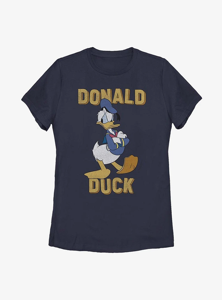 Disney Donald Duck Rage Womens T-Shirt