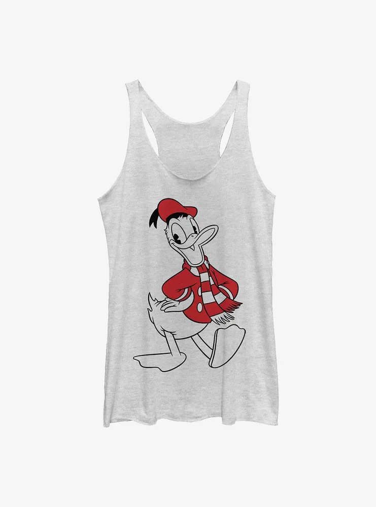 Disney Donald Duck Holiday Fill Womens Tank Top