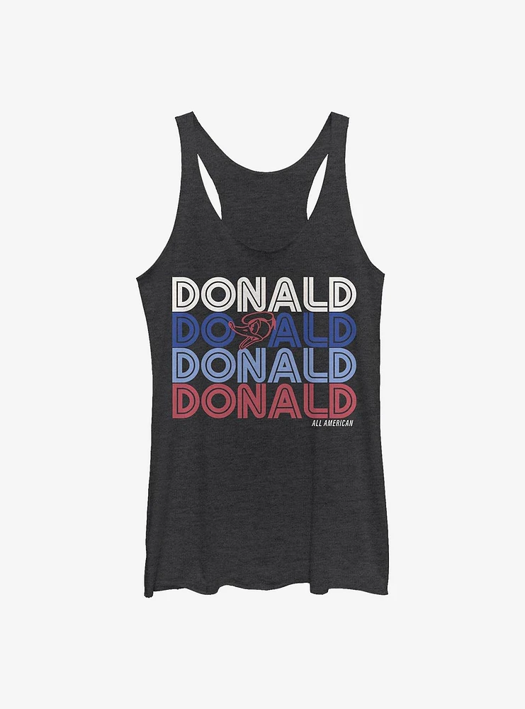 Disney Donald Duck Retro Stack Womens Tank Top