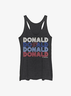 Disney Donald Duck Retro Stack Womens Tank Top